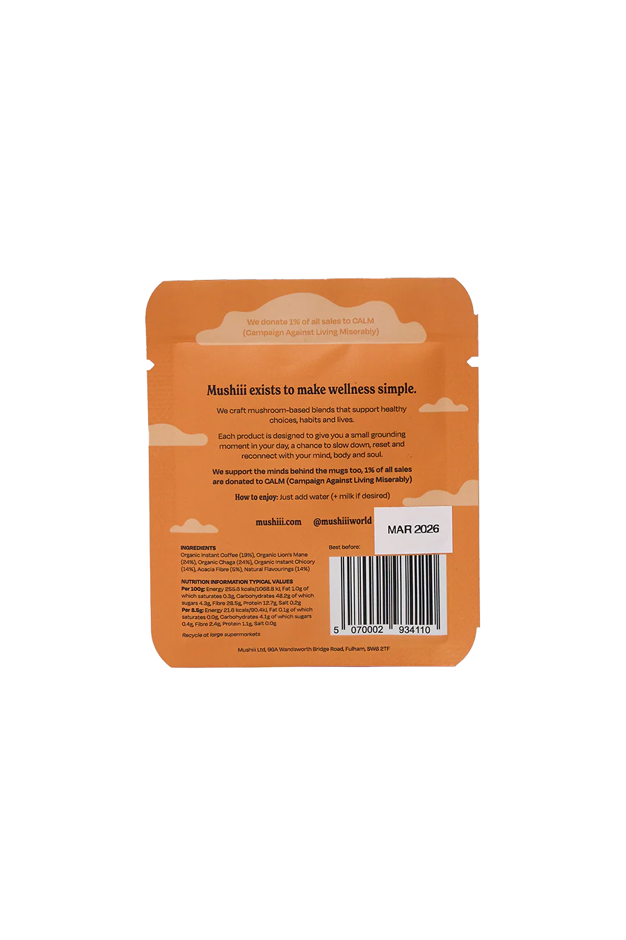 Adaptogenic Instant Mushroom Coffee: Lion's Mane & Chaga - Image 2