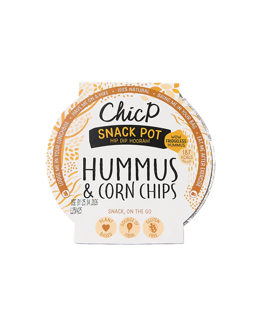 Hummus & Corn Chips Snack Pot