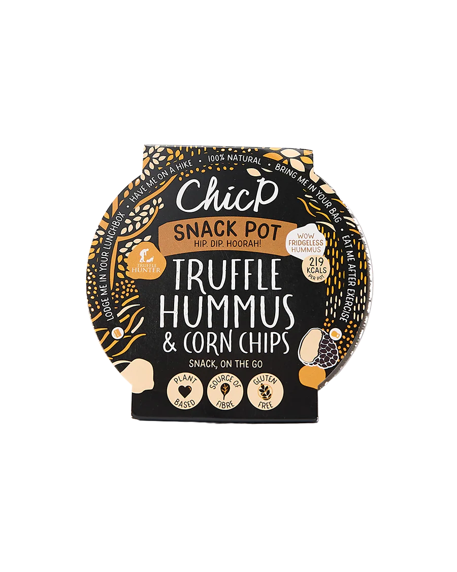 Truffle Hummus & Corn Chips Snack Pot