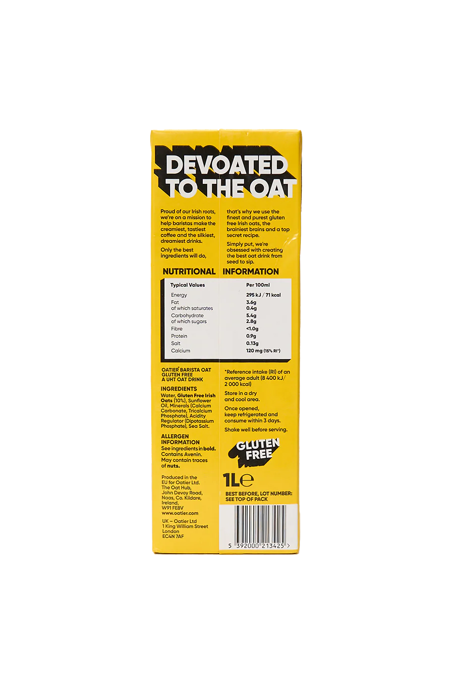 Barista Oat Drink (Gluten Free) - Image 2