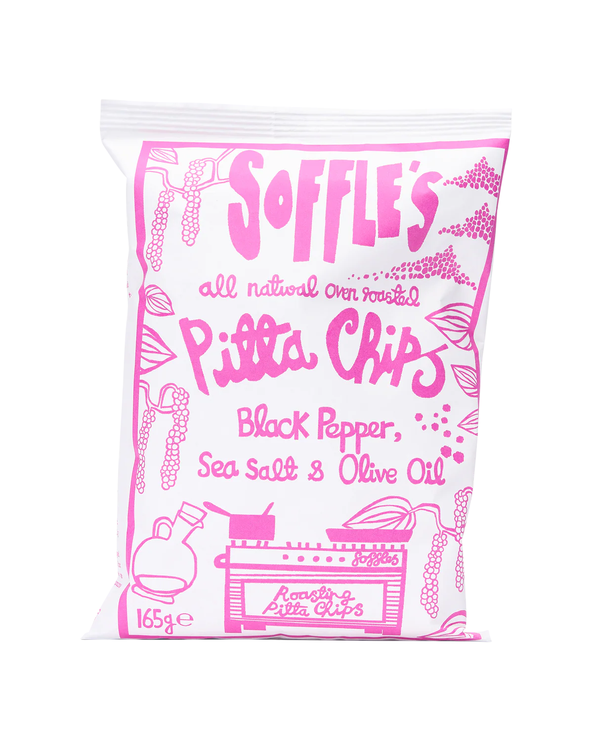 Black Pepper and Sea Salt Pitta Chips - 165g