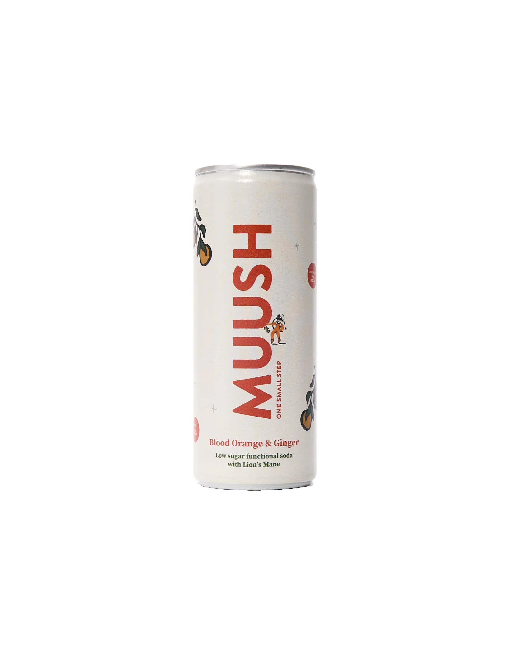 Blood Orange & Ginger Lion's Mane Soda (250ml)