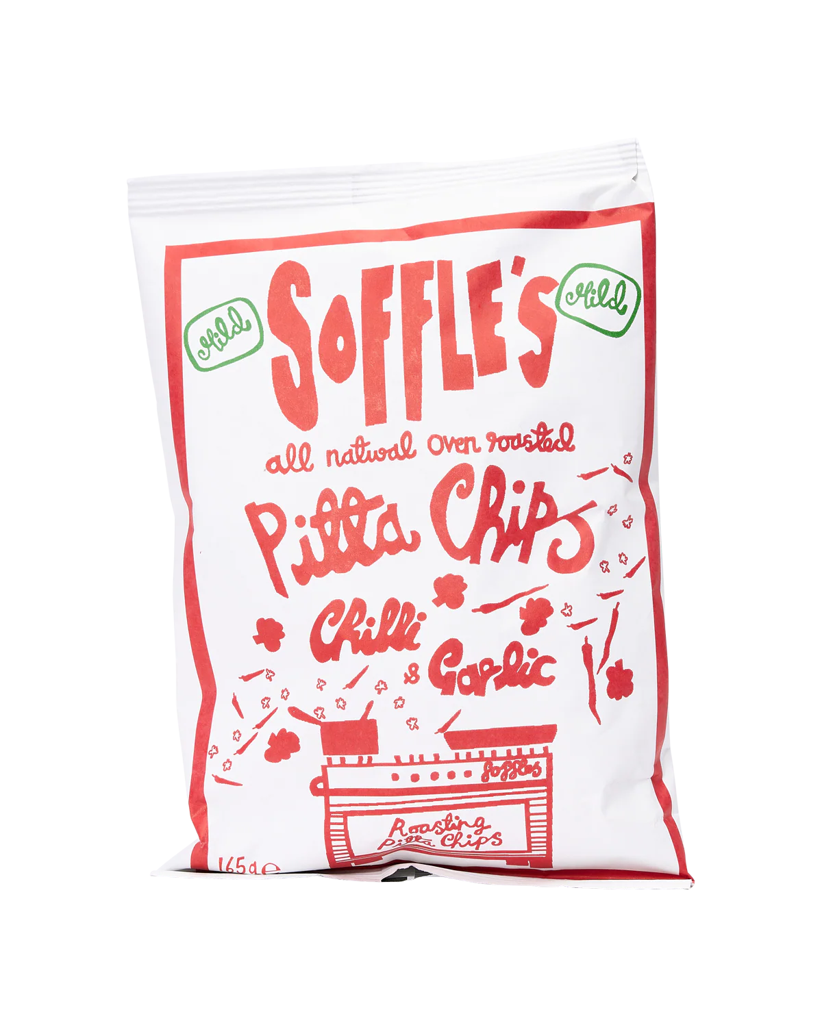 Chilli and Garlic MILD Pitta Chips - 165g