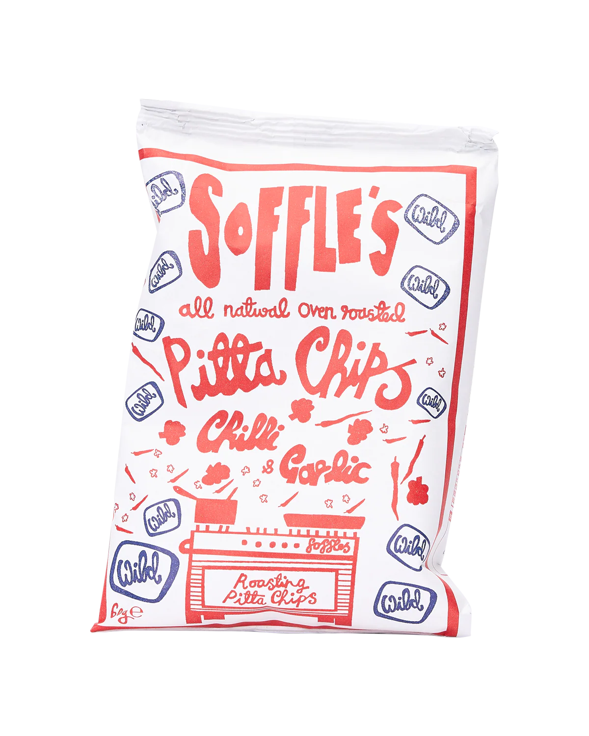 Chilli and Garlic WILD Pitta Chips - 60g