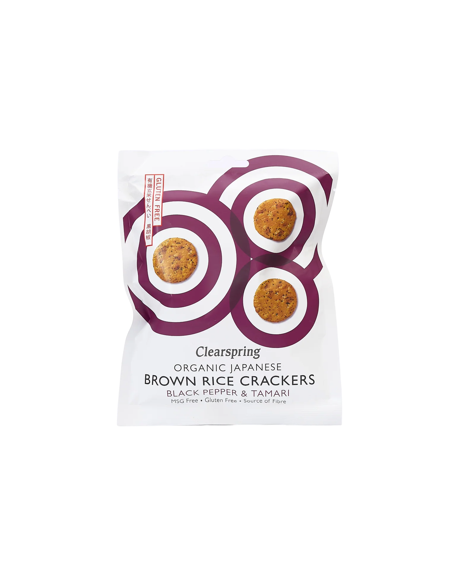 Organic Black Pepper & Tamari Brown Rice Crackers