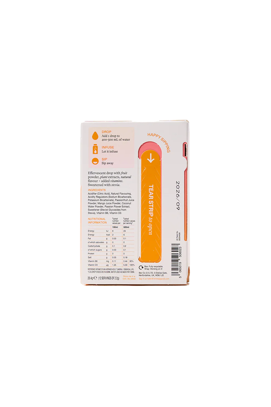 Coconut, Mango & Passionflower Hydration Drops - Image 2
