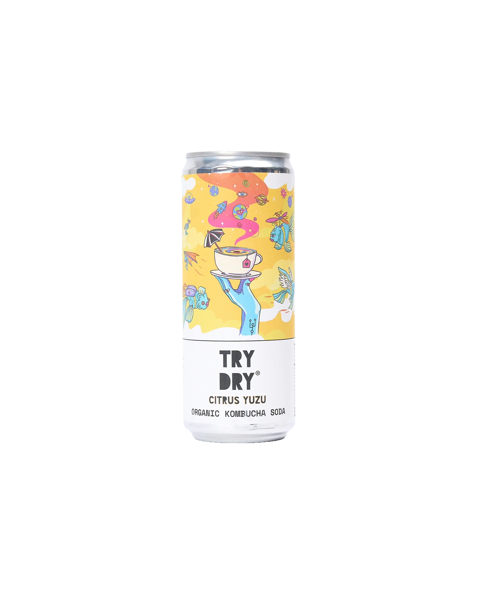 Try Dry: Citrus Yuzu Organic Kombucha Soda