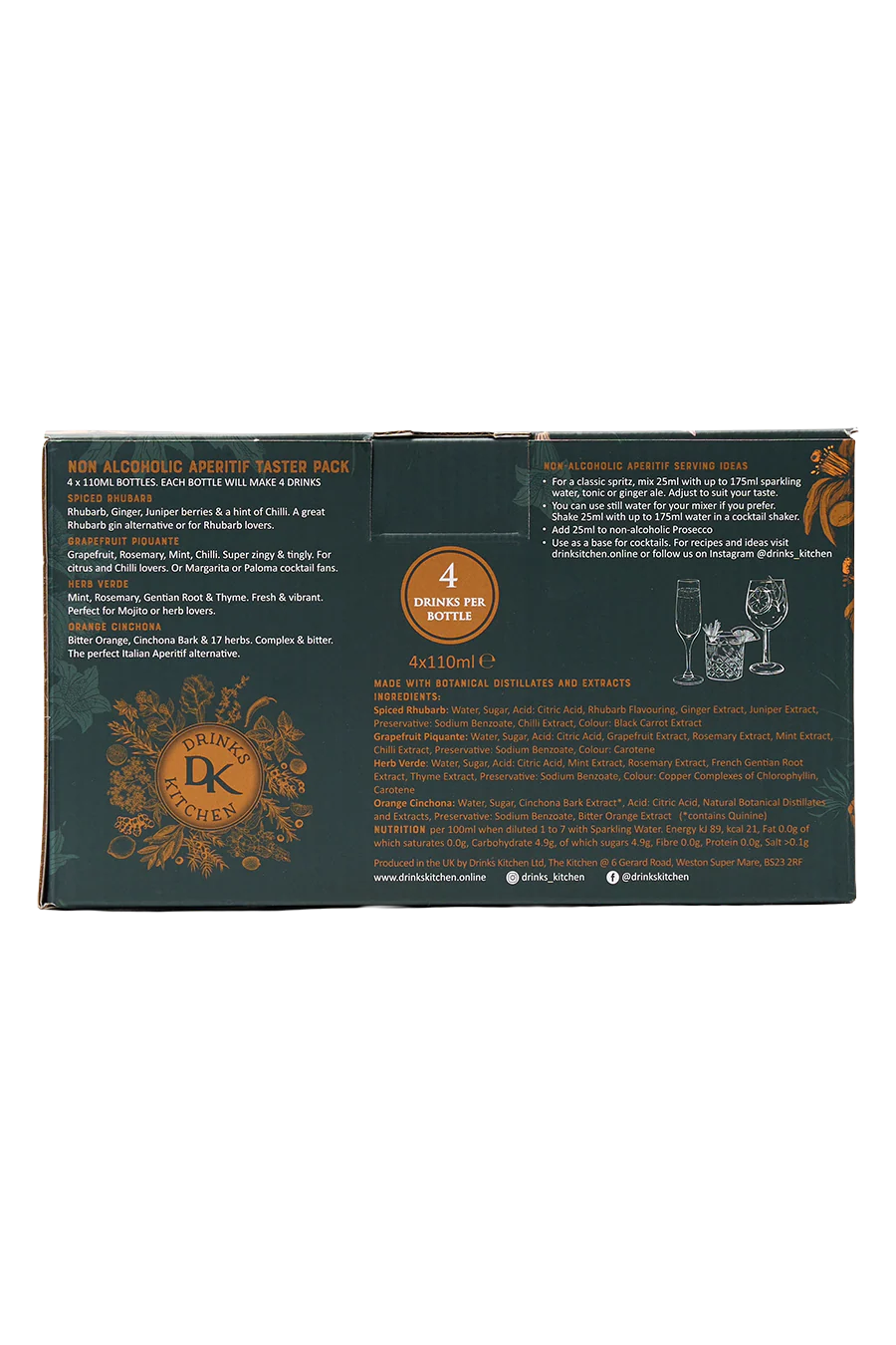 Drinks Kitchen Taster Pack (4 x 110ml) - Image 2
