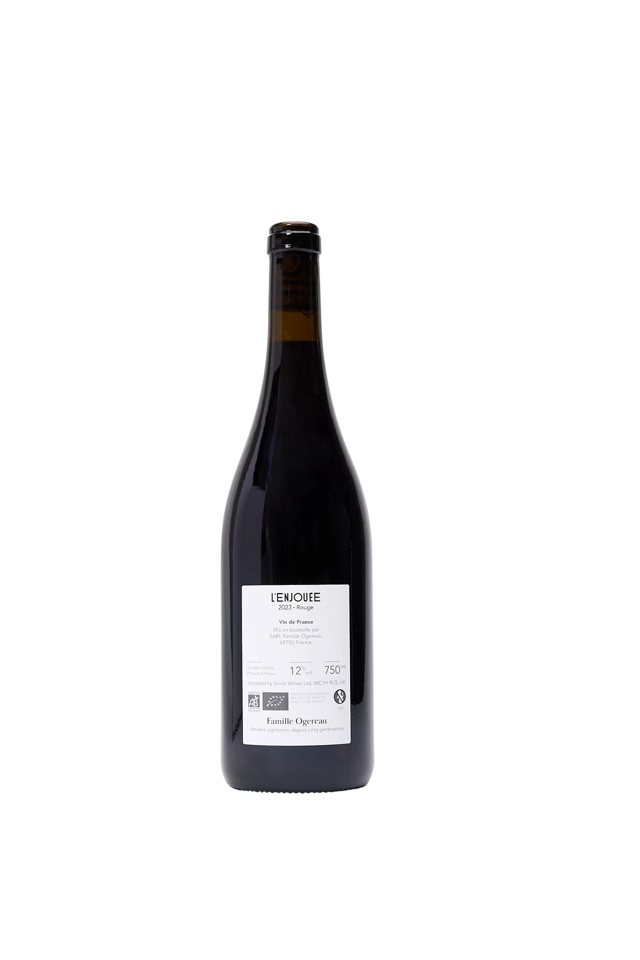 L'Enjouée Rouge, 2023: Loire Valley Organic Red Wine - Image 8
