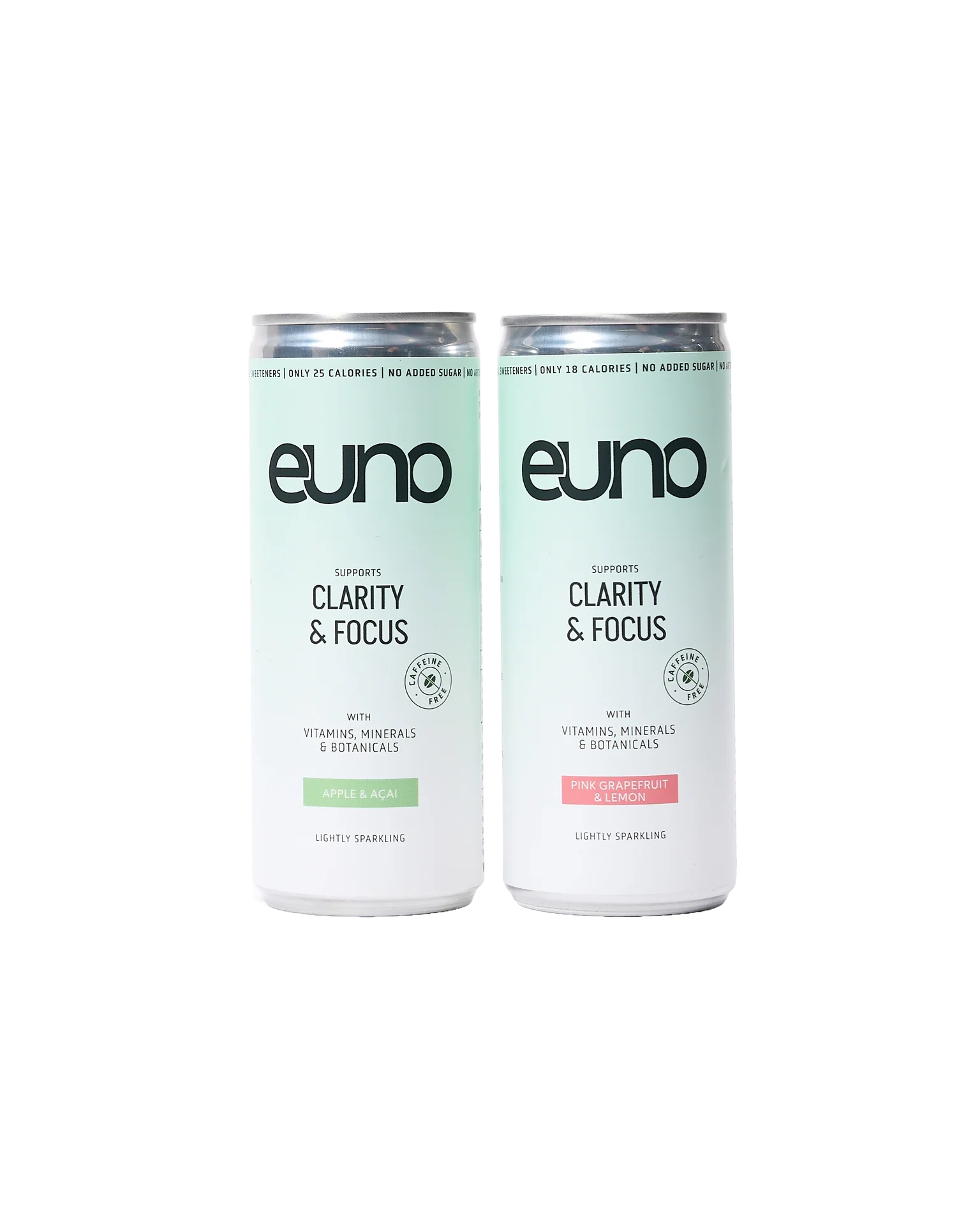 Euno Drinks: Two Flavour Bundle (Apple Acai Clarity & Focus + Pink Grapefruit Lemon Clarity & Focus)