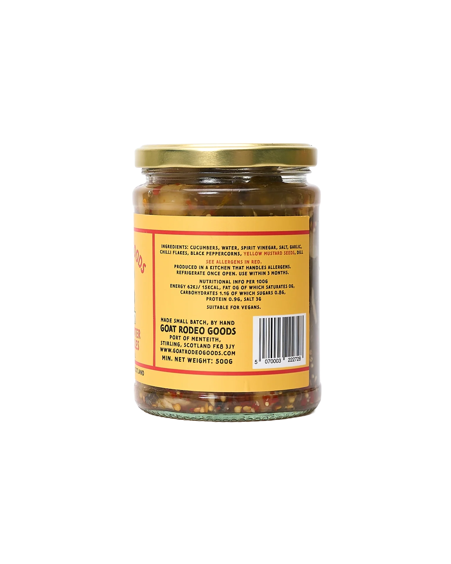 Hell Or High Water Spicy Cucumber Pickles - Image 2