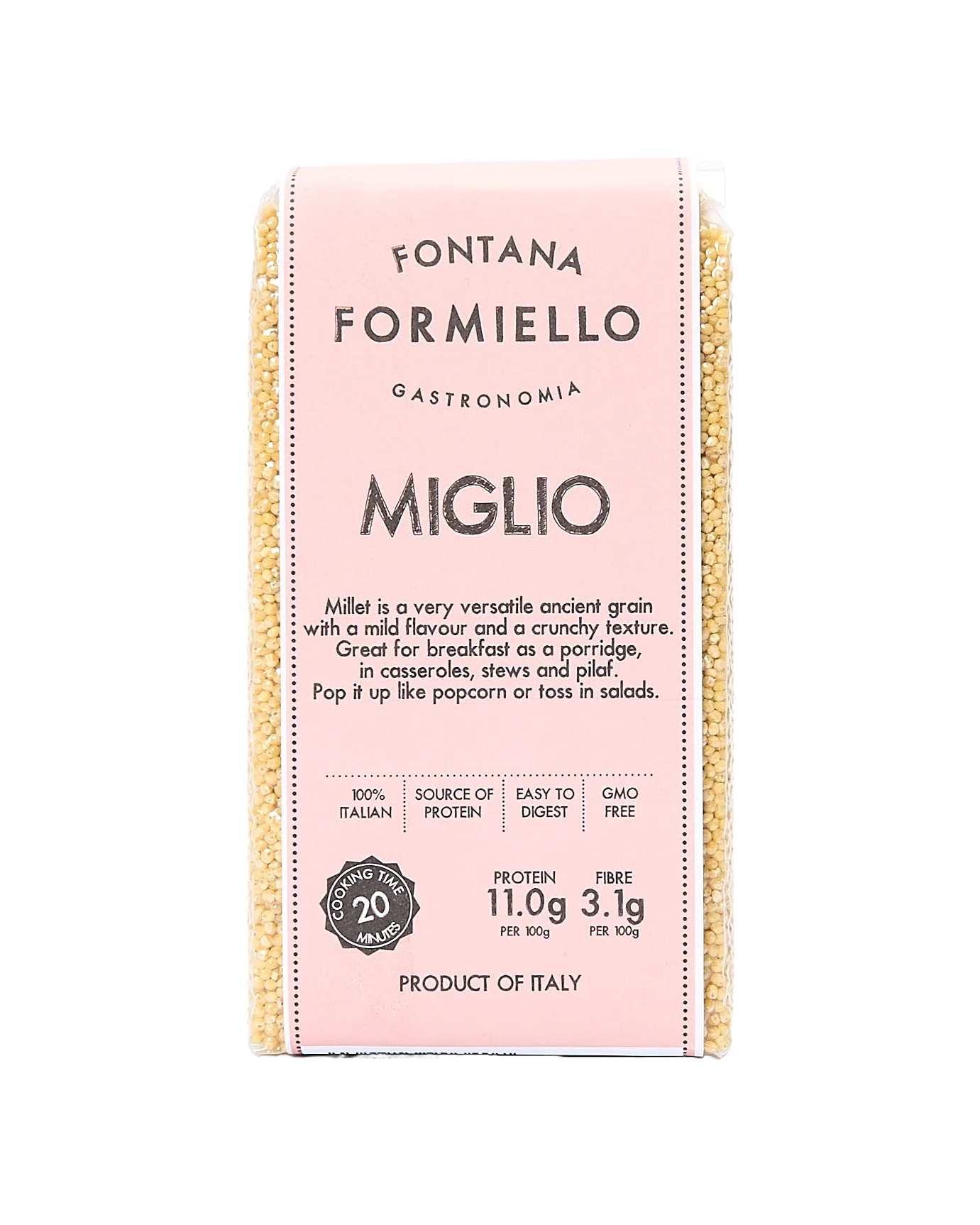 Miglio: Millet Whole Grains
