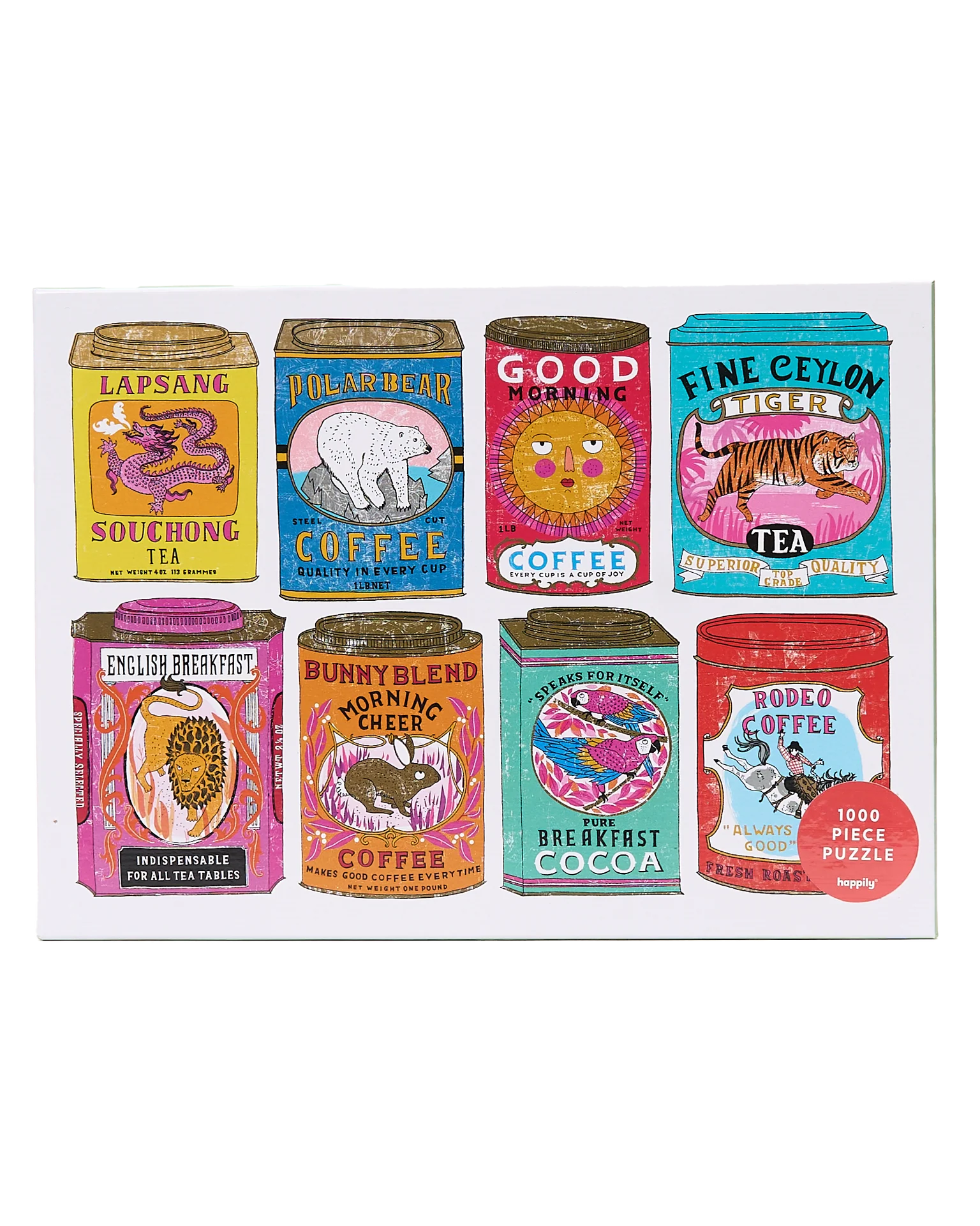 Vintage Tea & Coffee Tins Jigsaw Puzzle