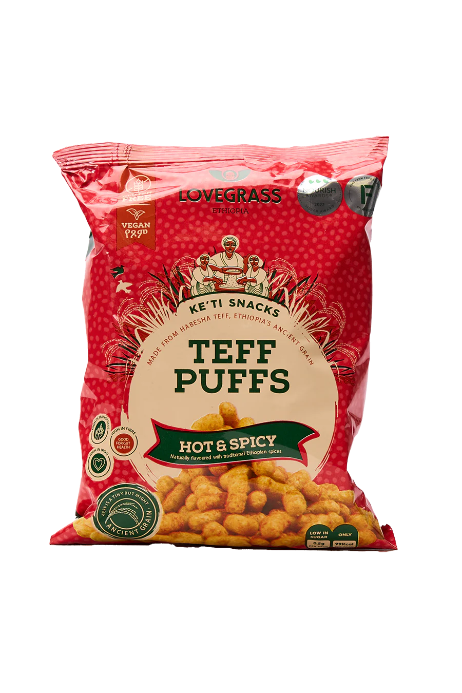 Hot & Spicy Teff Puffs