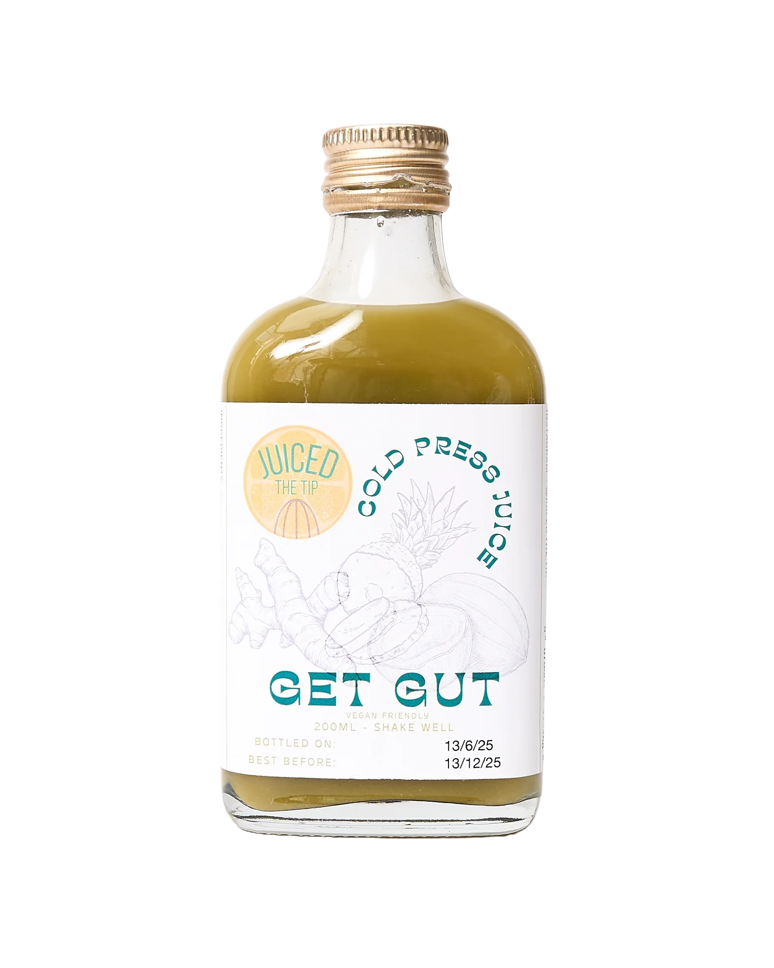 Get Gut - Ginger, Pineapple & Matcha Juice Shots