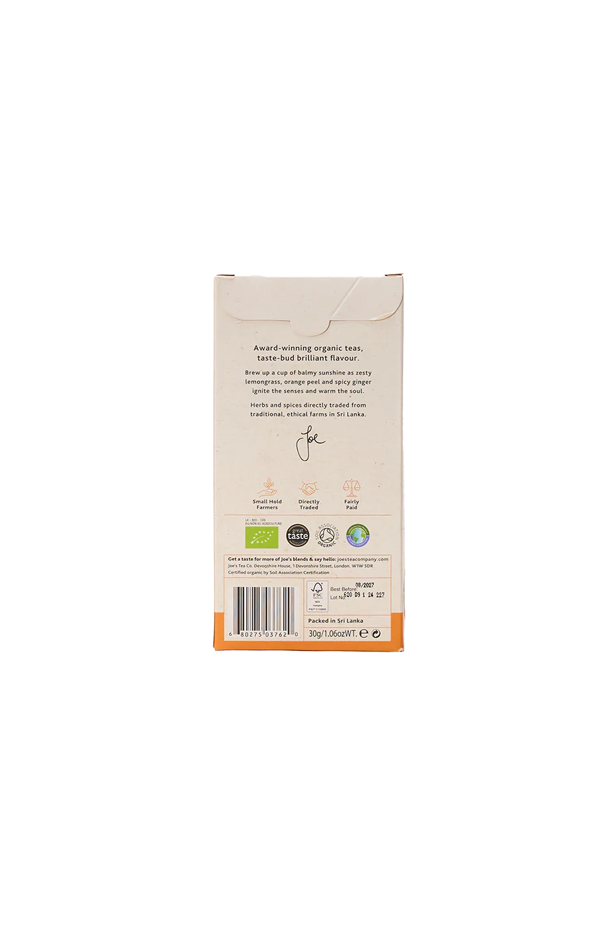 Lemon, Ginger & Orange Peel Tea - Image 2