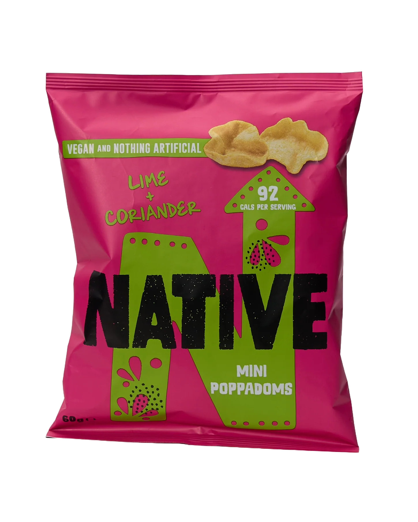 Lime and Coriander Mini Poppadoms (Sharing Bag)