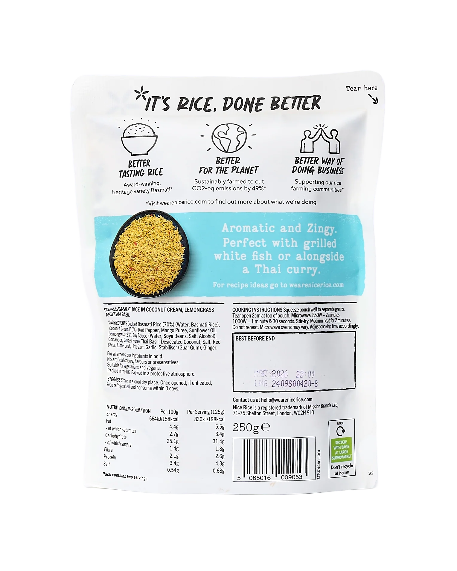 Ready-To-Eat Coconut & Lemongrass Basmati Rice - Image 2