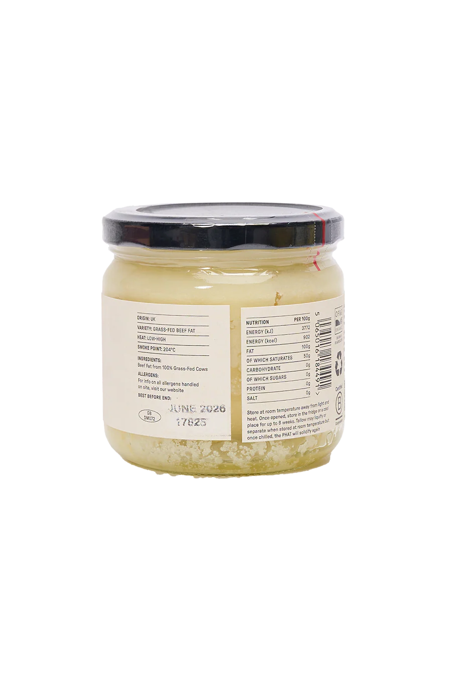 Organic British Grass-Fed Beef Tallow 275g - Image 2