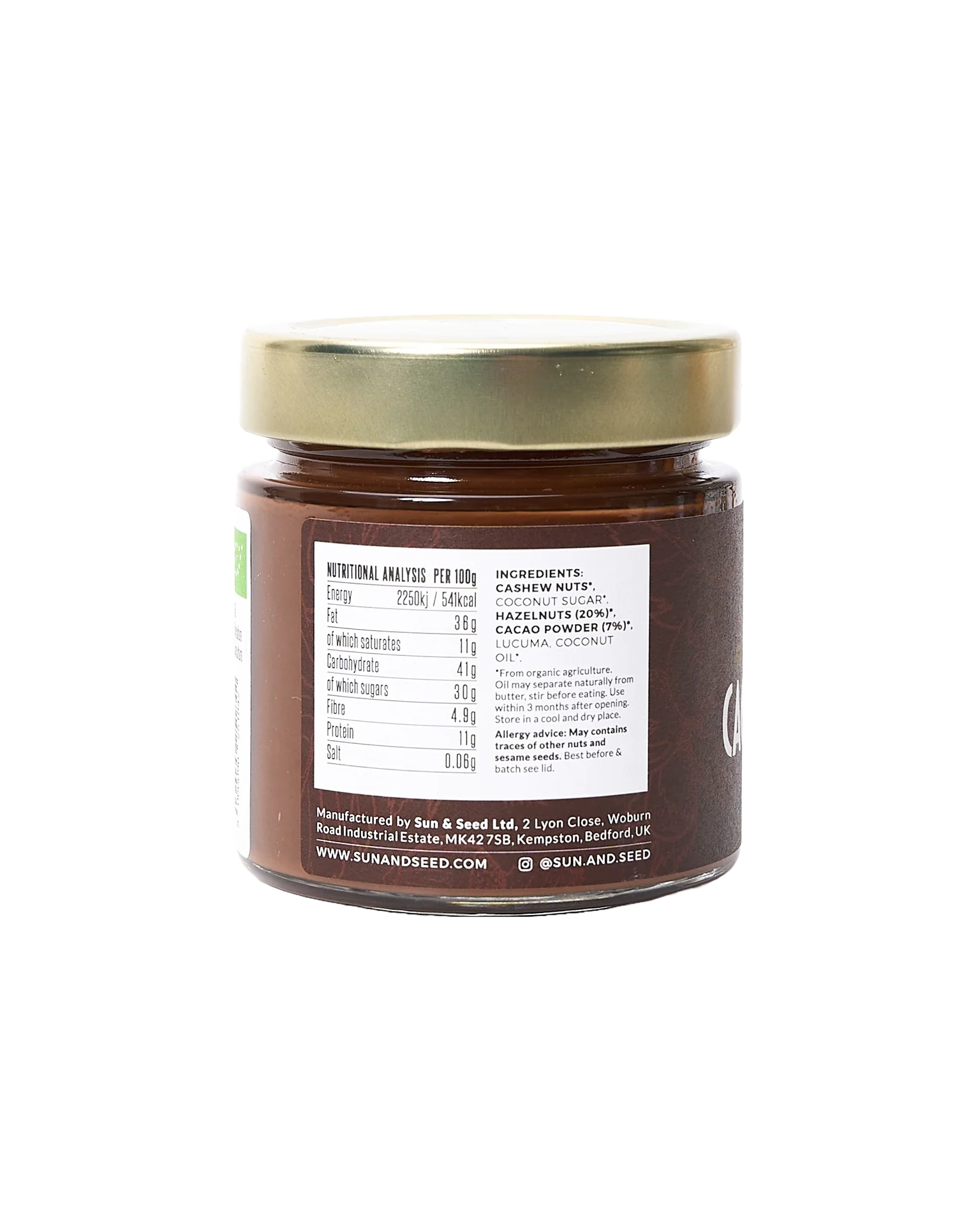 Organic Crunchy Cacao & Hazelnut Spread - Image 2