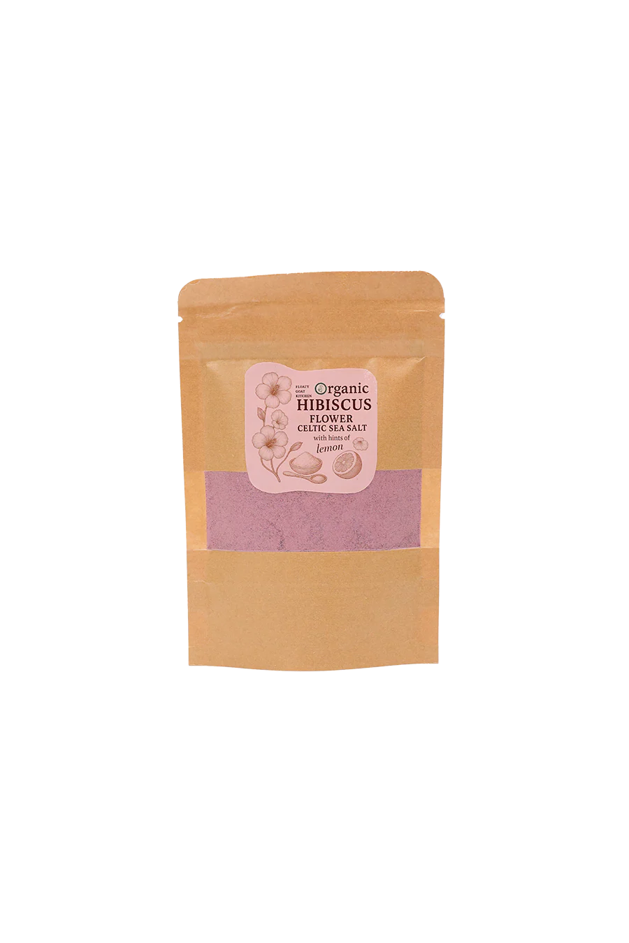 Organic Hibiscus Flower Salt with Lemon