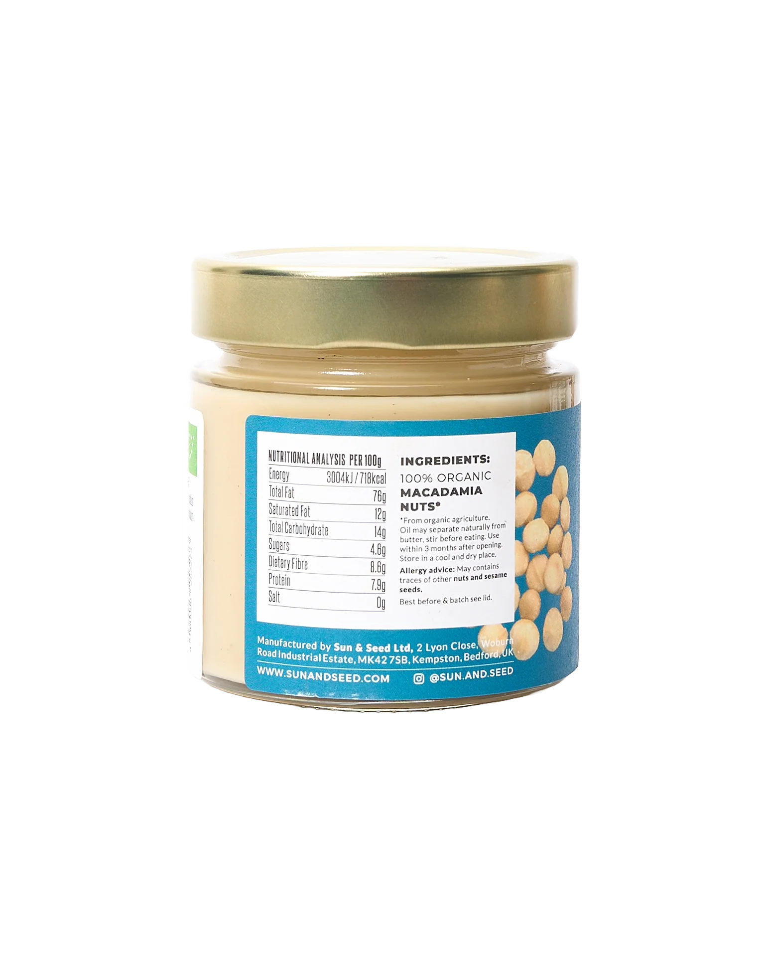 Organic Raw Macadamia Nut Butter - Image 2