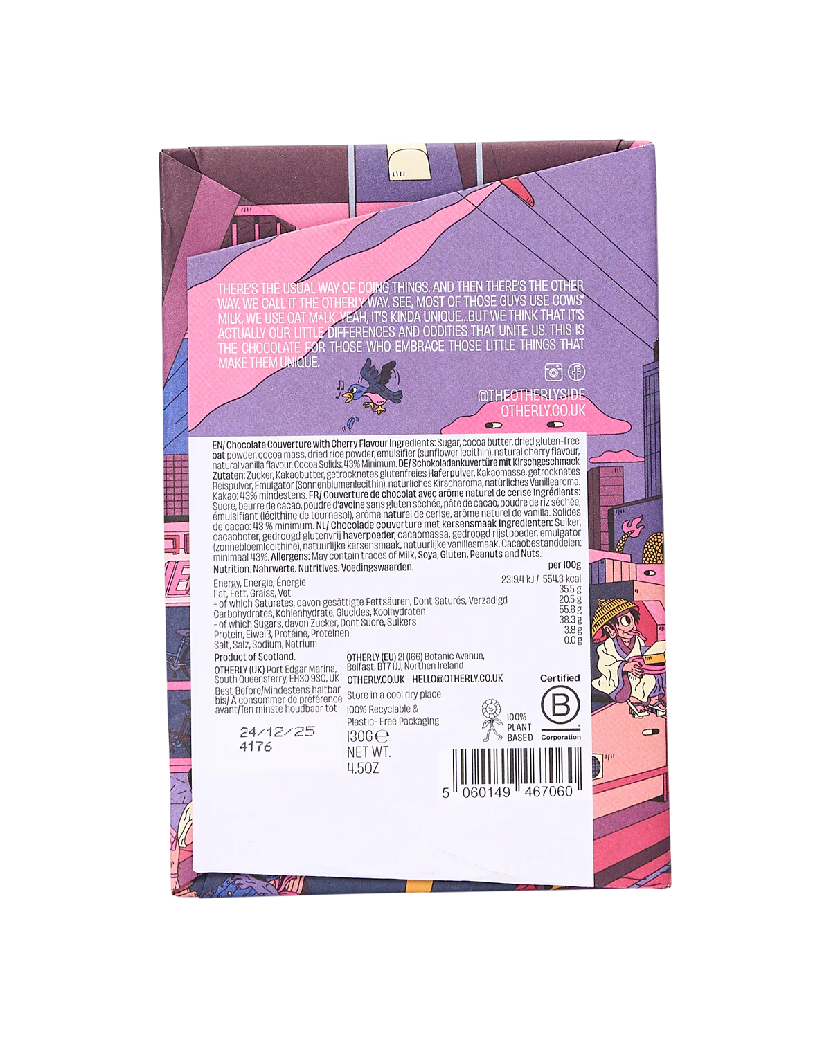 Cherry Oat Milk Chocolate Bar - Image 2