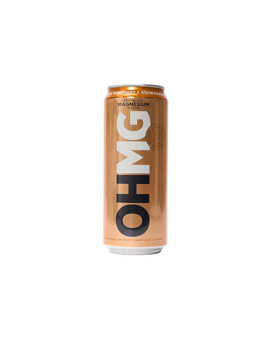 Peach & Rosemary Sparkling Magnesium Water with Ashwagandha