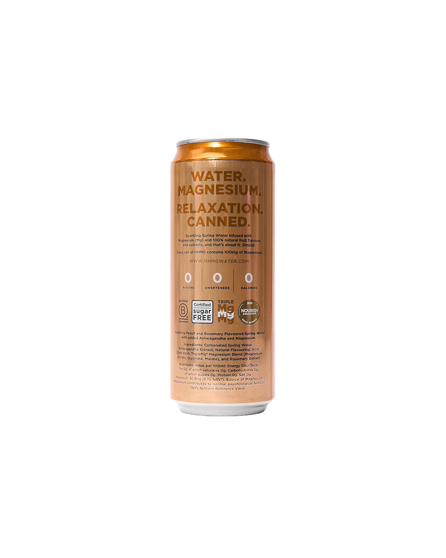 Peach & Rosemary Sparkling Magnesium Water with Ashwagandha - Image 2