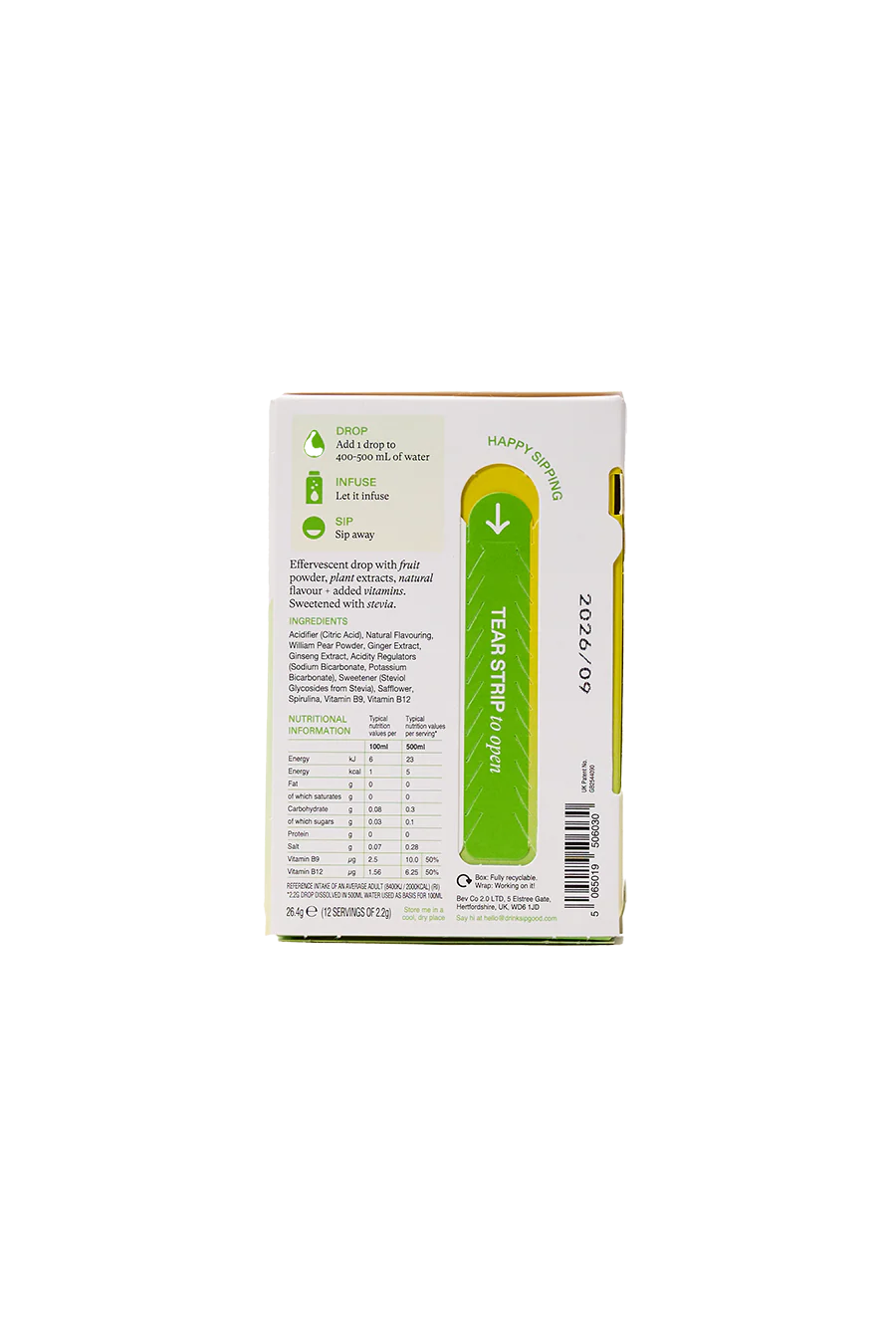 Pear, Ginger & Ginseng Hydration Drops - Image 2