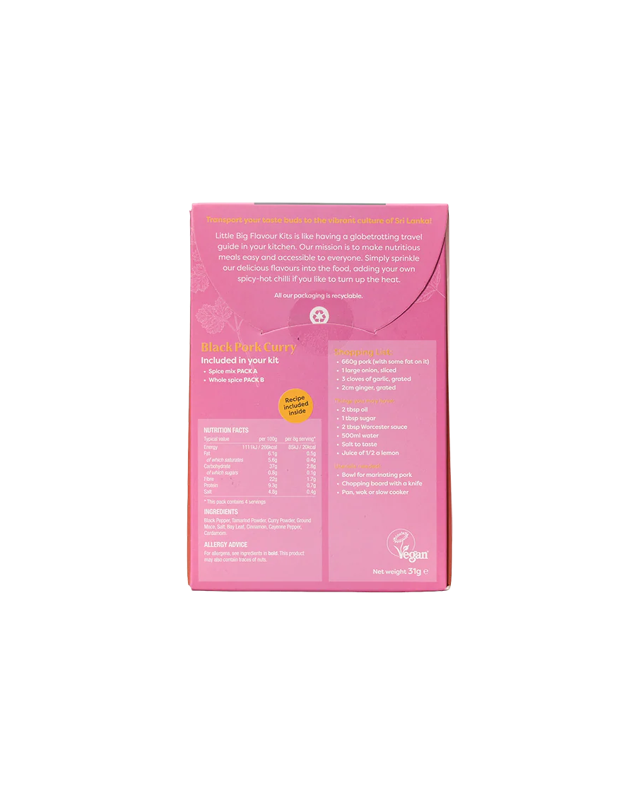 Pepper Pork Curry Kit - Image 2
