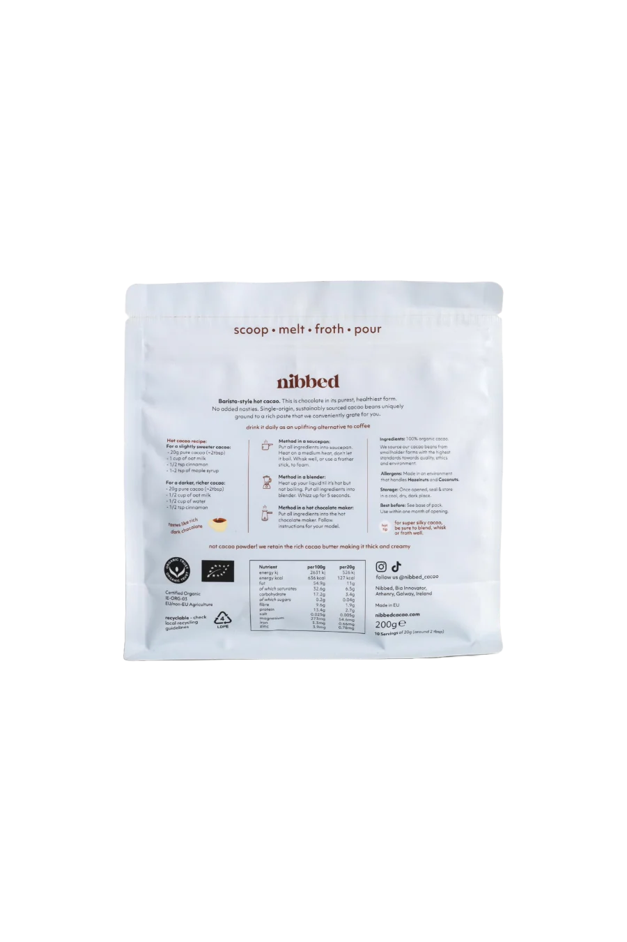Pure Grated Cacao (200g) - Image 2