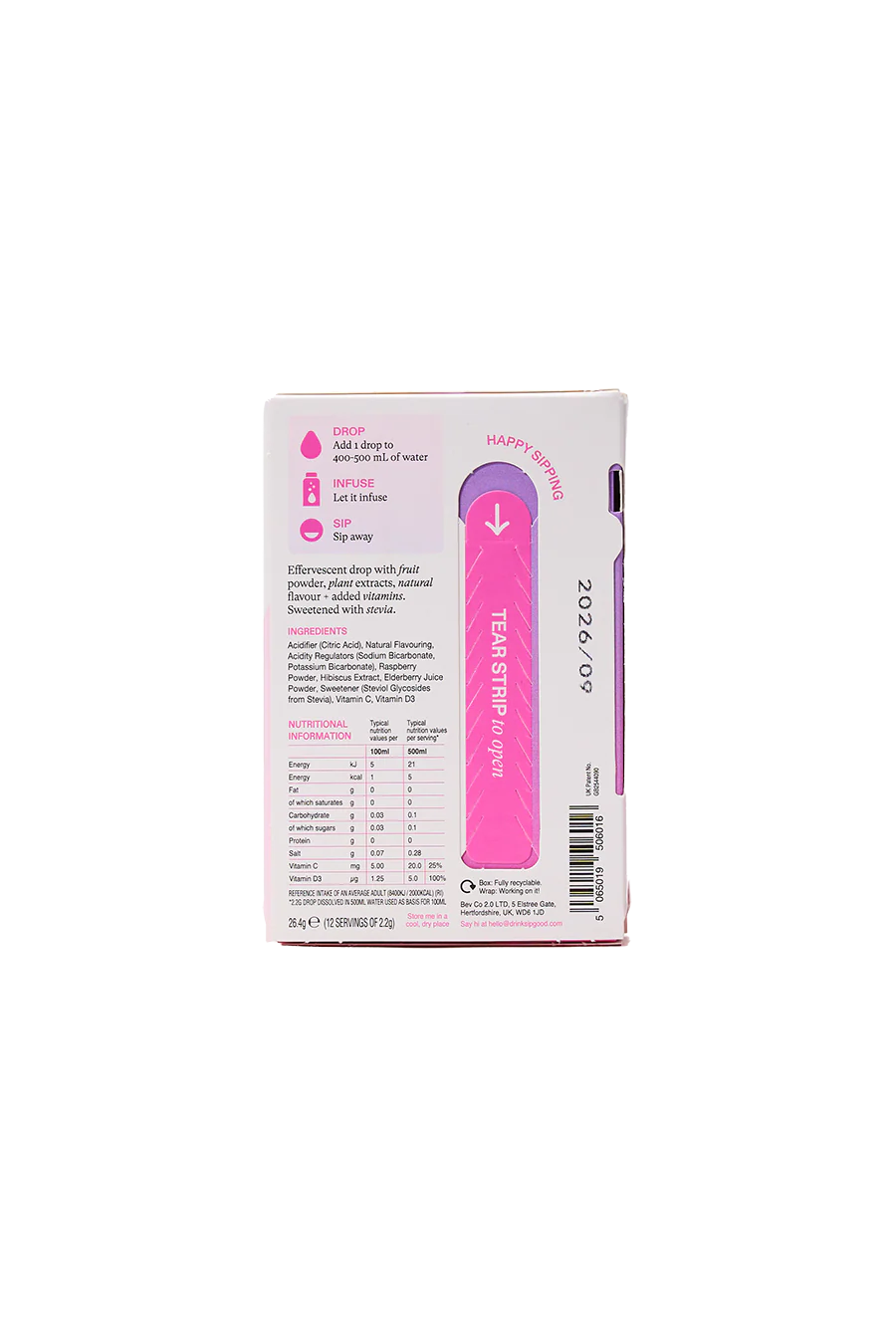 Raspberry, Elderberry & Hibiscus Hydration Drops - Image 2
