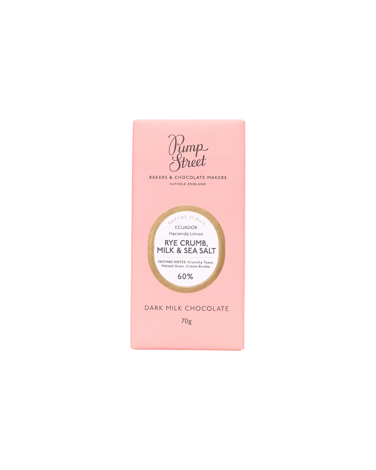 Rye Crumb, Milk & Sea Salt Chocolate Bar 60%