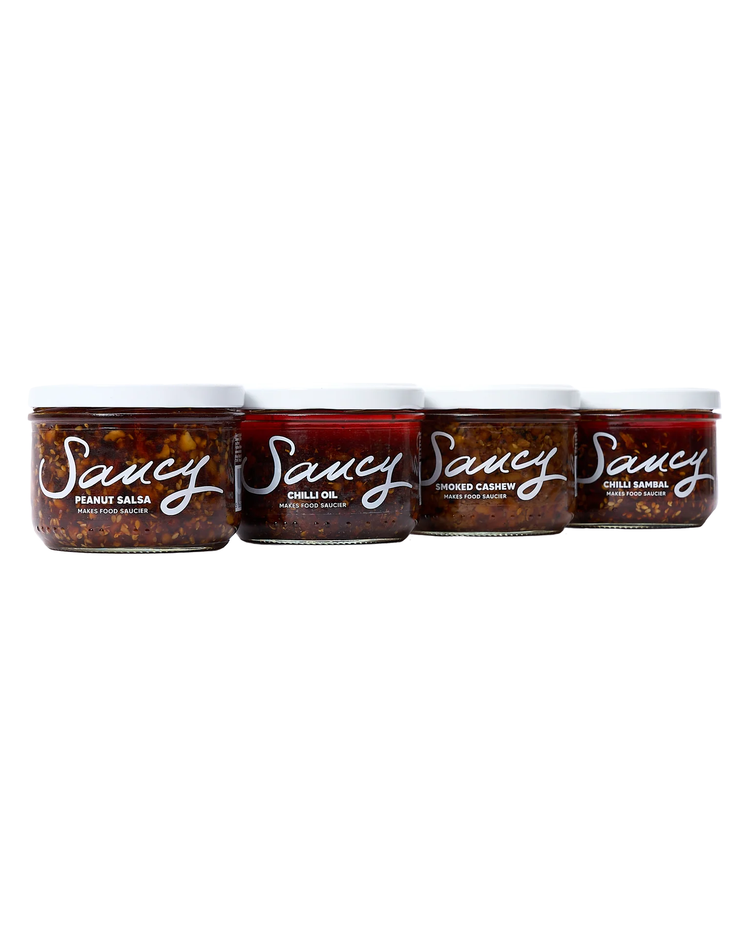 Saucy's ultimate chilli oil set (4 Jars)