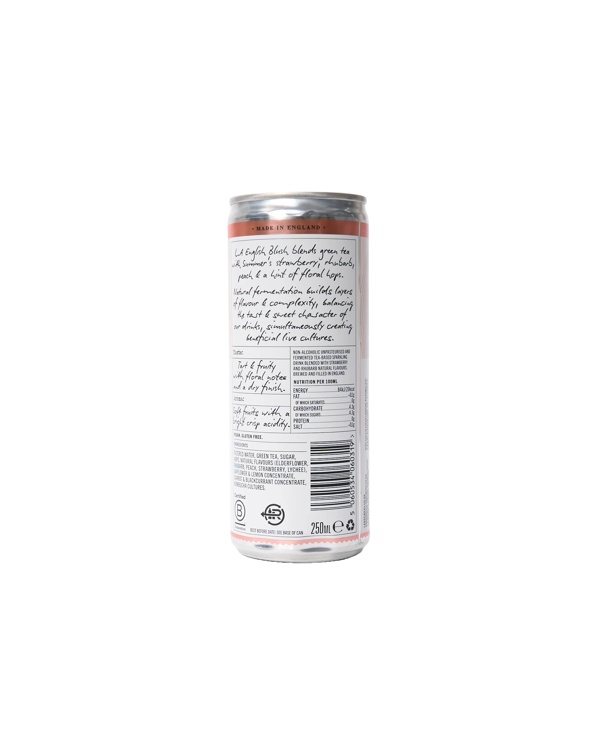 Non-Alcoholic Sparkling English Blush (250ml) - Image 2