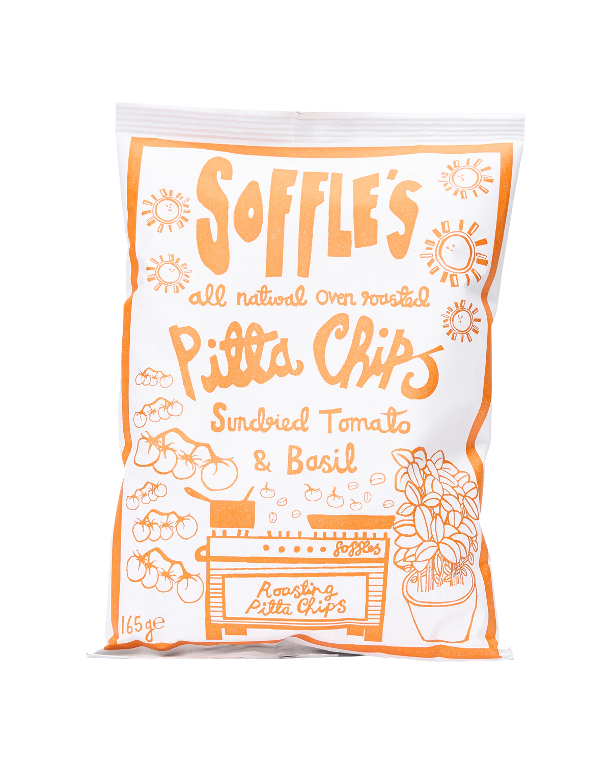 Sundried Tomato and Basil Pitta Chips - 165g