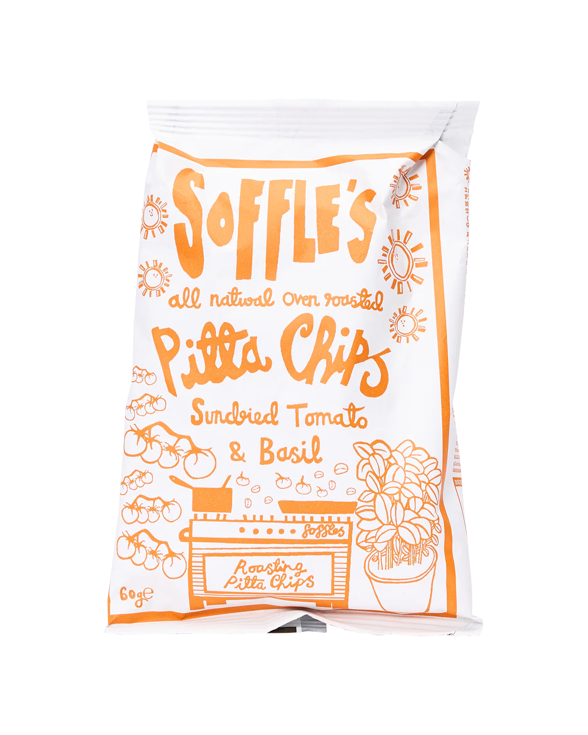 Sundried Tomato and Basil Pitta Chips - 60g
