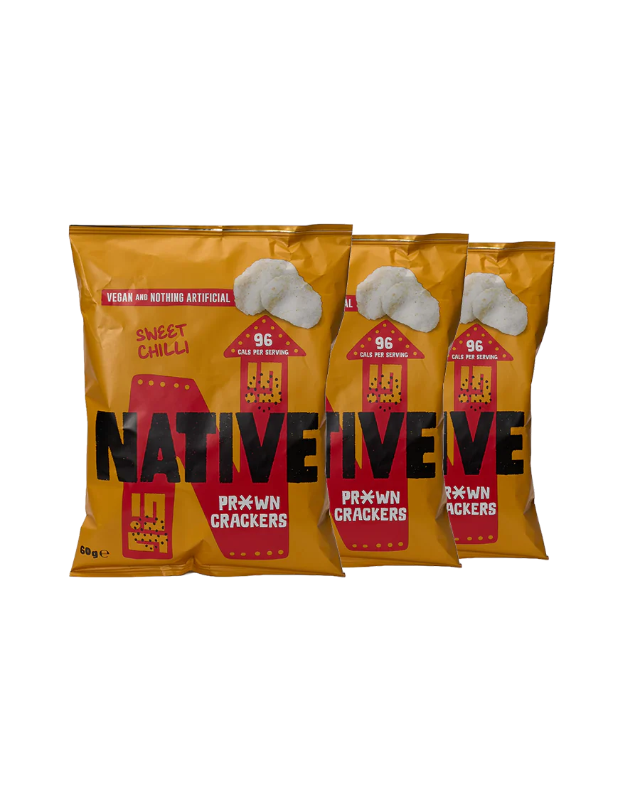Sweet Chilli Vegan Prawn Crackers Sharing Bag (3 Pack)