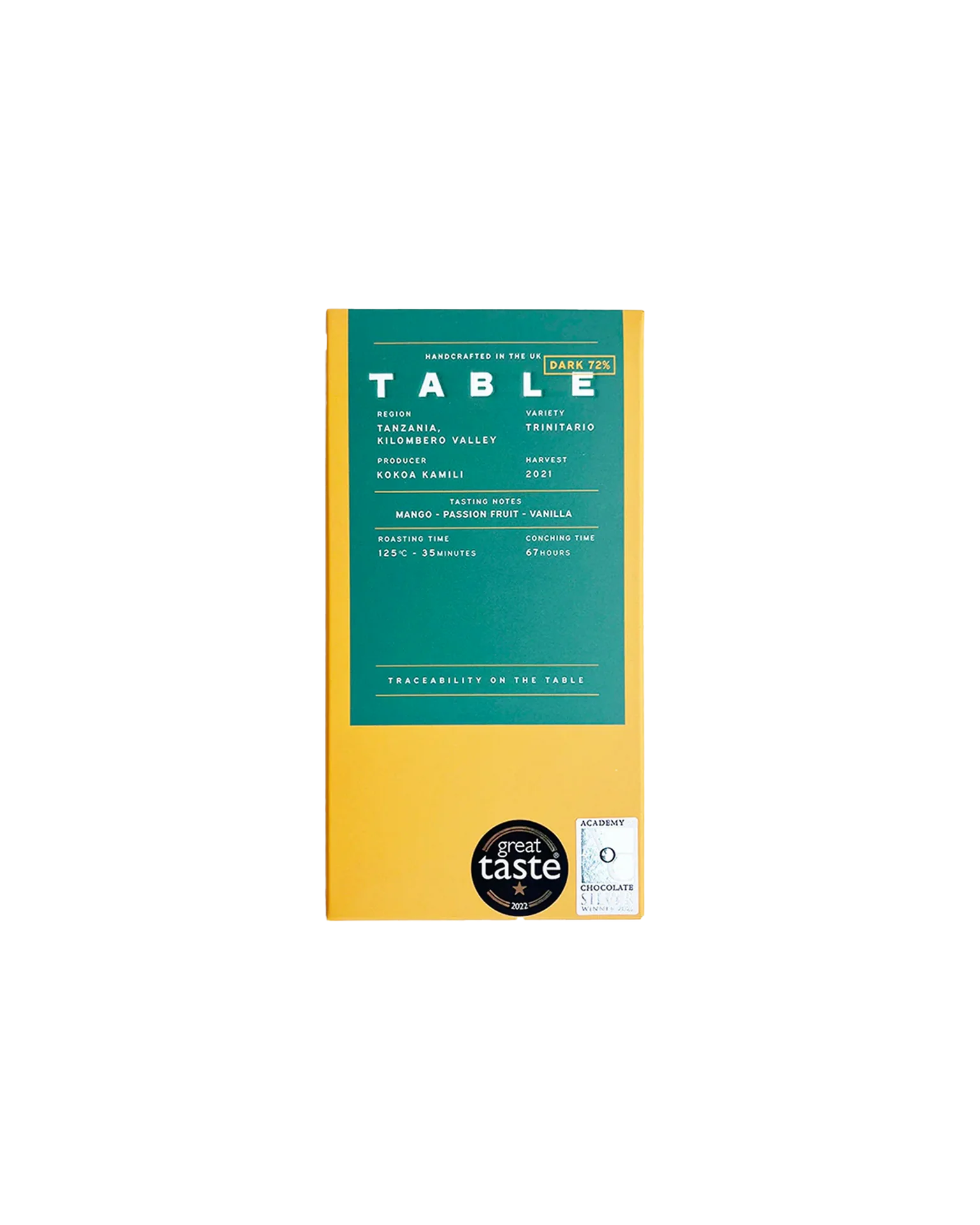 Tanzania 72% Dark Chocolate