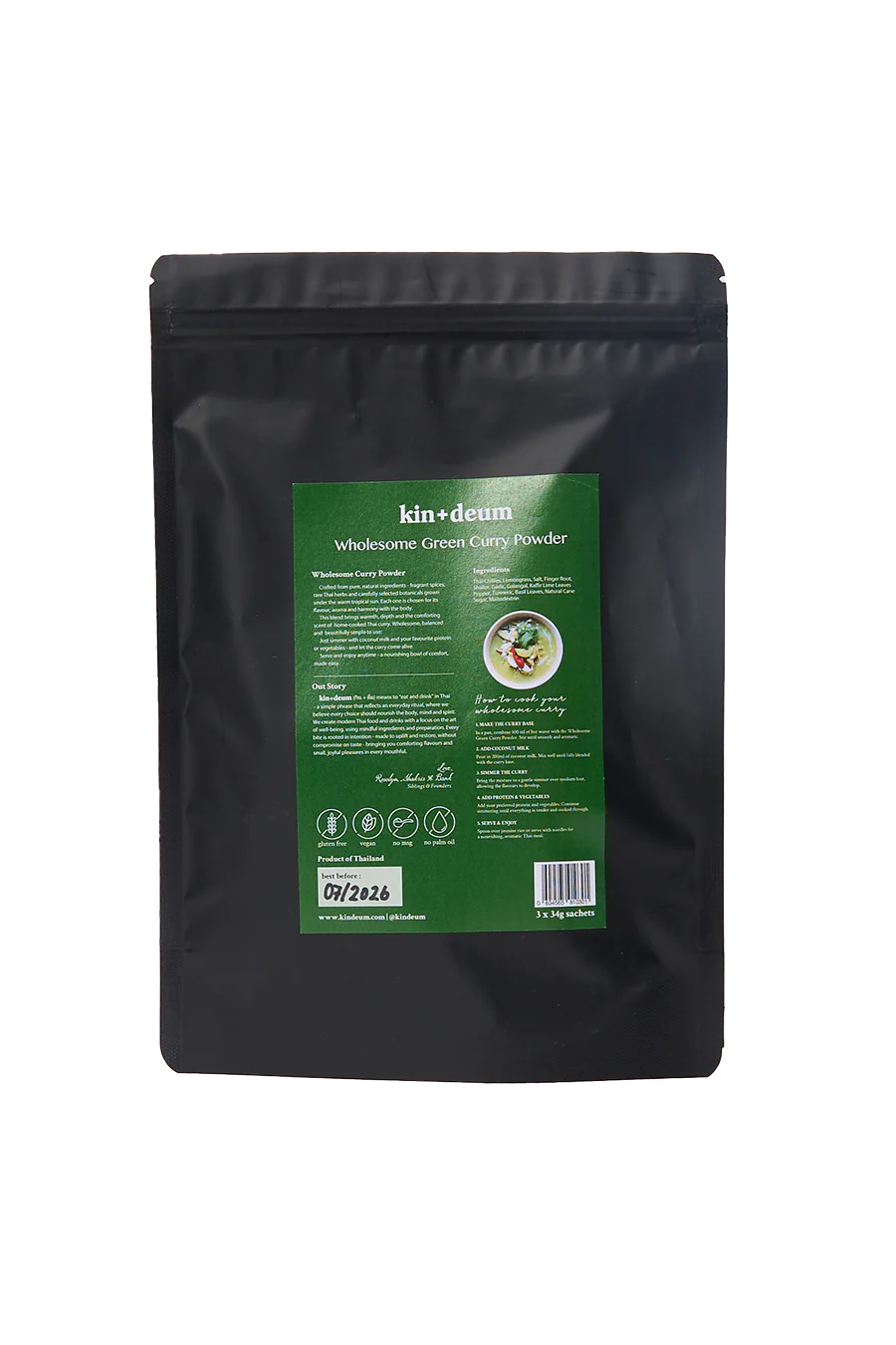 Thai Green Curry Powder (3x34g) - Image 2