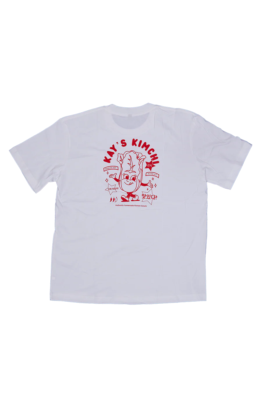 Red & White Kimchi Tee (S) - Image 2