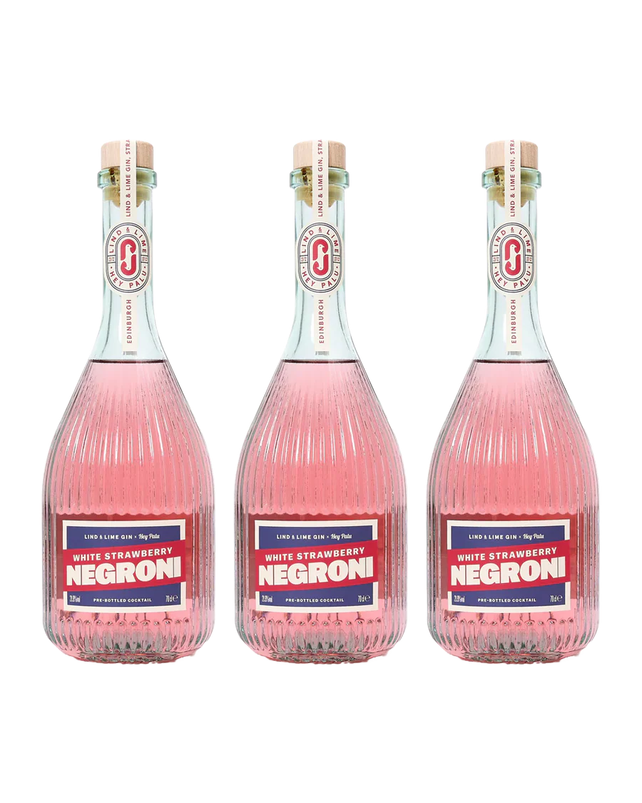 White Strawberry Negroni Trio