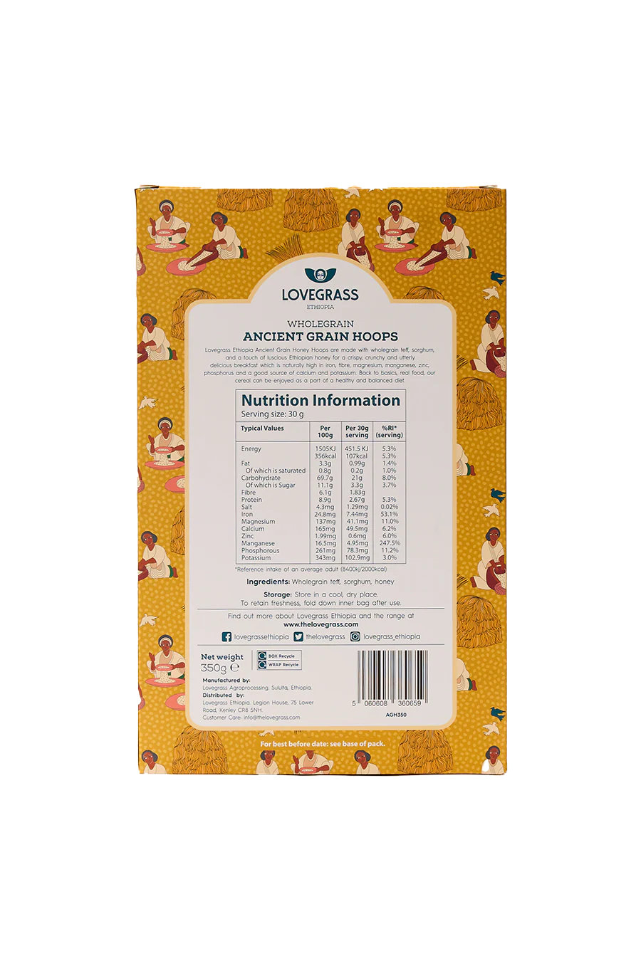 Wholegrain Ancient Grain Honey Hoops Cereal - Image 2